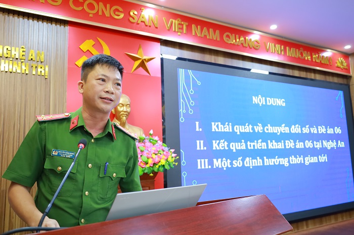 Hội nghị báo cáo chuyên đề năm 2025 (đợt 2): “Phát triển ứng dụng dữ liệu về dân cư, định danh và xác thực điện tử phục vụ chuyển đổi số quốc gia giai đoạn 2022 – 2025, tầm nhìn đến năm 2030” trên địa bàn tỉnh Nghệ An theo Quyết định số 06/QĐ-TTg ngày 06/01/2022 của Thủ tướng Chính phủ”