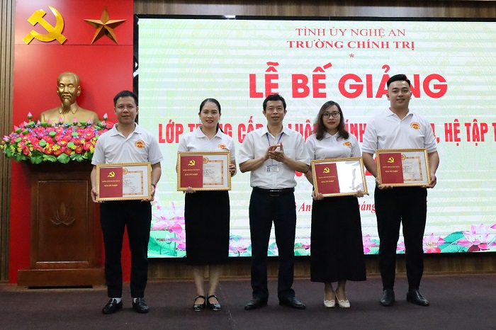 Bế giảng lớp Trung cấp lý luận chính trị K54.4, hệ tập trung, khóa học 2024-2025