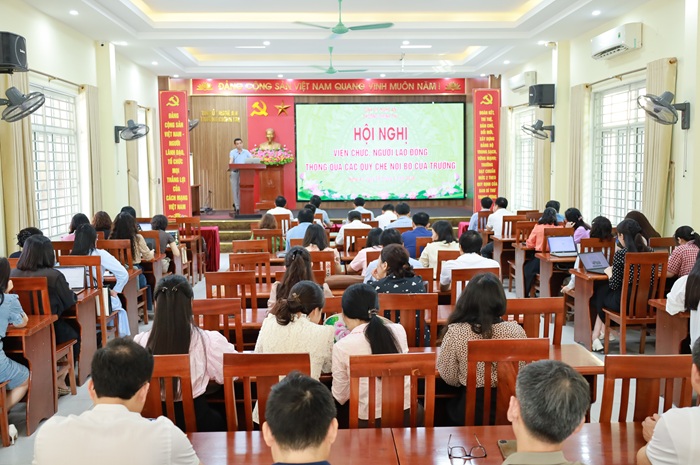 Hội nghị Viên chức, người lao động thông qua Hệ thống quy chế nội bộ