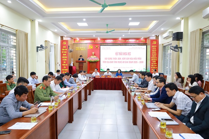 Hội thảo khoa học về xây dựng xóm, thôn, bản văn hóa kiểu mẫu trên địa bàn tỉnh Nghệ An