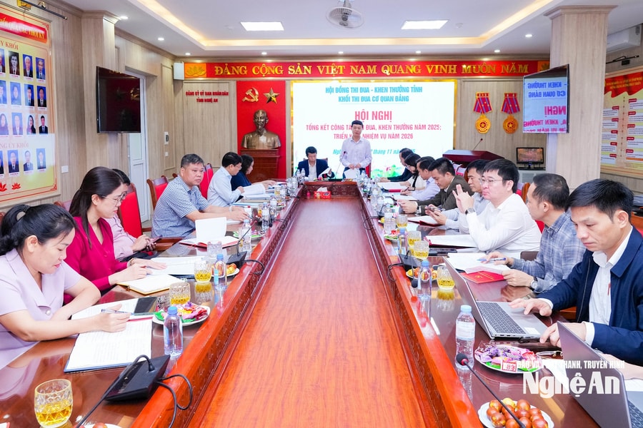 Khối thi đua các cơ quan Đảng triển khai nhiệm vụ năm 2026